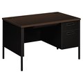 Hon Pedestal Desk, 30" D X 48" W X 29-1/2" H, Mocha, Laminate HONP3251RMOP